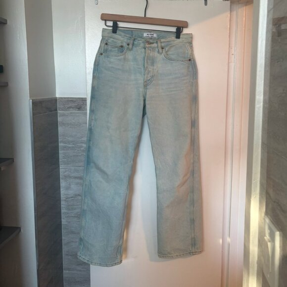 RE/DONE Jean 90s High Rise Loose Denim Straight Organic Cotton Ranch Water Sz 26 - Picture 5 of 7